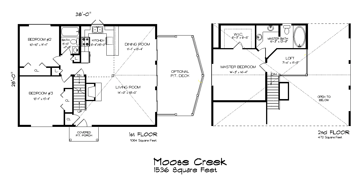 Moose Creek 3 Bedroom Chalet Floor Plan